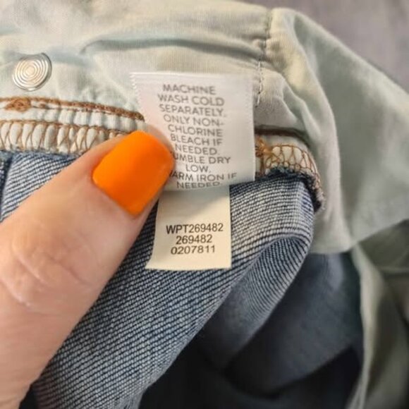 J.Jill Blue Demi Bootcut Havana Wash Jeans 2P RawHem Soft Stretch Everyday Jeans - Picture 10 of 12